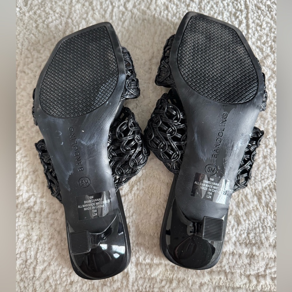 Bandolino Black Women's Heeled Sandals - Picture 10 of 12